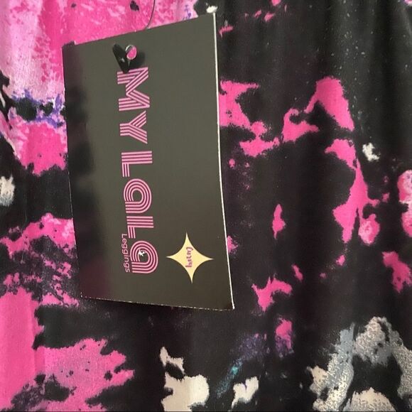 My LaLaLeggings Leggings Galaxy Print Plus Size Patterned Classic Trendy Cute - Picture 3 of 5